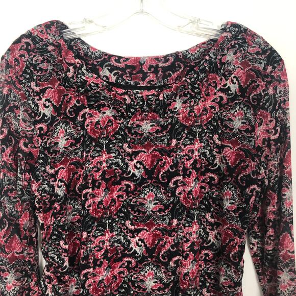 Y2K GNW Top Womens Medium Retro Floral Mesh Boho Fairygoth Whimsygoth Grunge - Picture 3 of 9